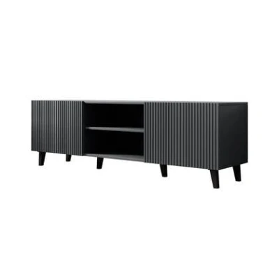 Afbeelding van Meubella TV Meubel Vintar Antraciet 150 cm