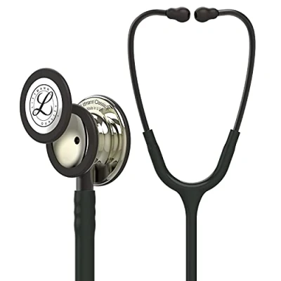 Image de 3M Littmann Stéthoscope de Surveillance Classic III, Tubulure Noire, Édition Champagne, 69 cm, 5861