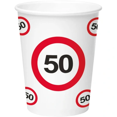 Image de Coupe 50 ans Panneau de signalisation 8 pièces