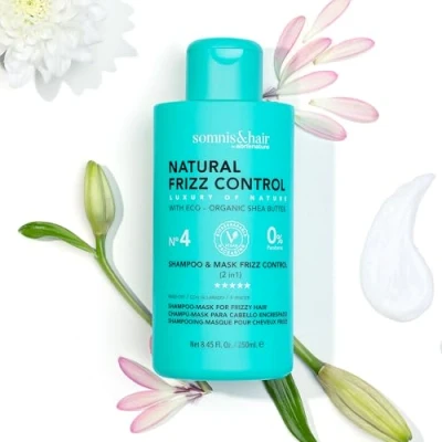 Afbeelding van somnis&amp;hair 2 in 1 shampoo en masker voor haar, verwijdert kroezen, 0% parabenen, veganistisch, 250 ml.