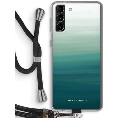 Afbeelding van Case Company® hoesje met Koord geschikt voor Samsung Galaxy S21 Plus Ocean Telefoonhoesje Zwart Bescherming aan alle Kanten en Over de Schermrand