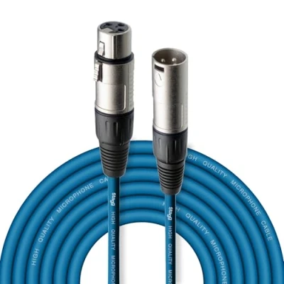 Image de Stagg SMC6 CBL Câble microphone XLR vers Bleu 6 m