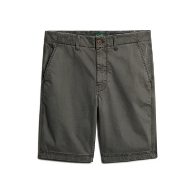 Afbeelding van Superdry Officer Shorts, Heren, Maat: 30, Washed grey