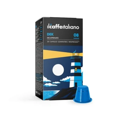 Image de Il Caffè Italiano Capsules Compatibles Nespresso Décaféiné 120 pcs de Café Goût Fort et Intense Made in Italy Frhome