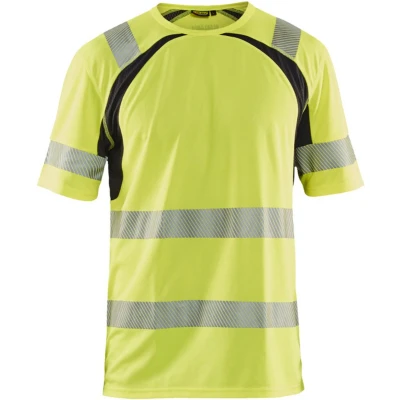 Afbeelding van Blaklader UV T shirt High Vis 3397 1013 Geel/Zwart S