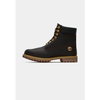 Afbeelding van Timberland Premium Unisex Veterboots, Heren, Maat: 44, Dark brown/black Schoenen