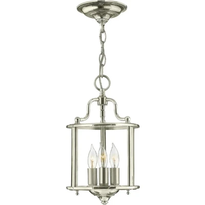 Afbeelding van Hinkley LED Pendelarmatuur Gentry 3X E14 Max 60W Dimbaar Polished Nickel