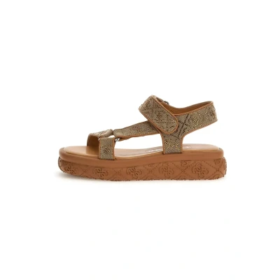 Afbeelding van Guess LODE LOGO 4G Sandalen, Dames, Maat: 36, Marron multi