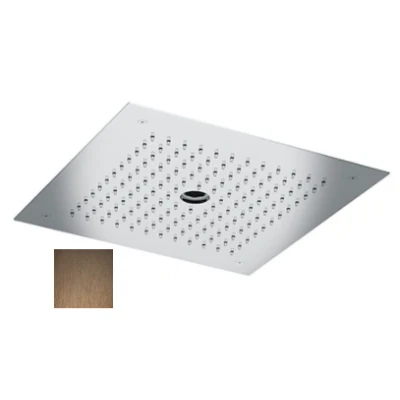 Afbeelding van SB inbouw Regendouche plafond met icicle straat 38x38cm PVD Koper 1208955658