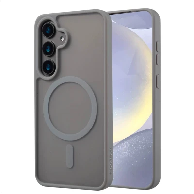 Afbeelding van imoshion Hoesje Geschikt voor Samsung Galaxy S24 Color Guard Backcover MagSafe Grijs