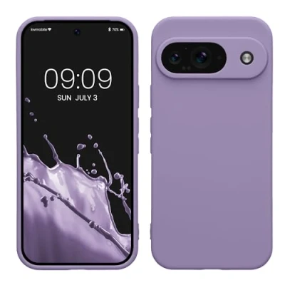 Afbeelding van kwmobile telefoonhoesje geschikt voor Google Pixel 9 Hoesje smartphone Precisie camera uitsnede In violet lila