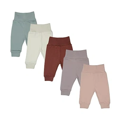 Afbeelding van MEA BABY Uniseks babybroek van 100% katoen, in 5 pack/pofbroek, voor jongens en meisjes, slip on broek, Meisje 3