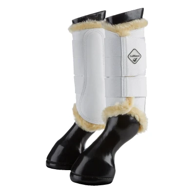 Image de LeMieux Guêtres Brushing Fleece Blanc/Naturel M (Cob)