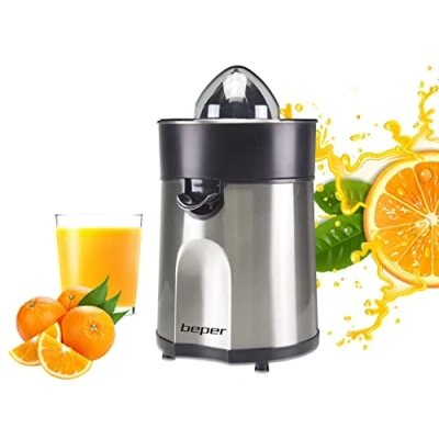 Afbeelding van BEPER P102EST001 Elektrische citruspers van staal, voor sinaasappels en citroenen, filter staal