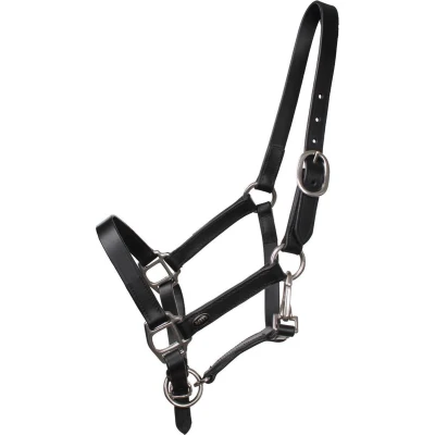 Afbeelding van HORKA HALSTER LEER VEULEN FOAL ZWART/ZILVER