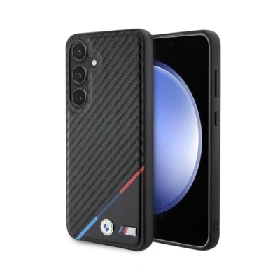 Afbeelding van BMW M Carbon Tricolor Back Case Geschikt voor Samsung Galaxy S24 (S921) Zwart