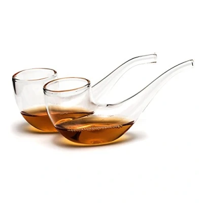 Afbeelding van Brandy Sipper Glazen Pijp Set van 2