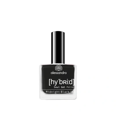 Afbeelding van Alessandro Hybrid Gel Polish 120, Midnight Black Nagellak Beautytasting
