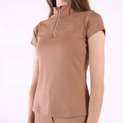 Afbeelding van Montar Poloshirt Everly Crystal Logo Moonstone L