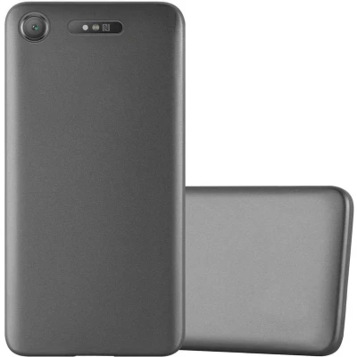 Afbeelding van Cadorabo Hoesje geschikt voor Sony Xperia XZ1 in METALLIC GRIJS Beschermhoes gemaakt van flexibel TPU silicone Case Cover