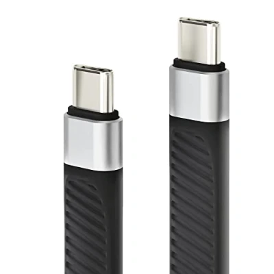 Afbeelding van conecto, USB C naar data en oplaadkabel, 4, Gen 3, snellaadfunctie, E marker, 5A/100W, 40GB/s, 8K 60Hz, achterwaarts compatibel, aluminium behuizing, PVC mantel, zwart, 0, 13 m