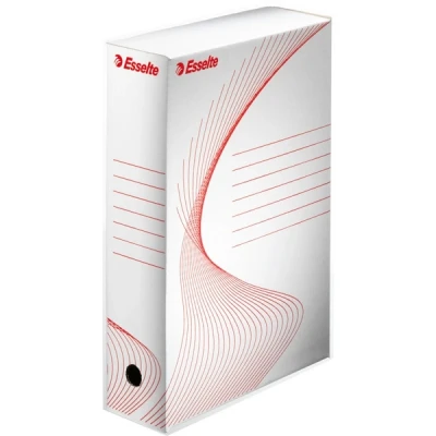Image de Esselte Boite d&#039;archivage, A4, blanc, (L)80 mm, en carton