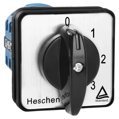 Afbeelding van Heschen Universele draaischakelaar SZW26 20/0 4.4 660V 20A 5 voudig 4 fasen 16 CE klemmen