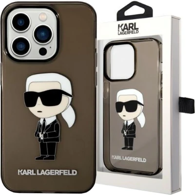Afbeelding van Karl Lagerfeld KLHCP14XHNIKTCK iPhone 14 Pro Max 6.7 zwart/zwart hardcase Ikonik