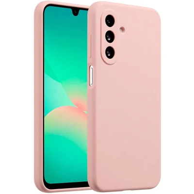 Afbeelding van Accezz Hoesje Geschikt voor Samsung Galaxy A26 Liquid Silicone Backcover Roze