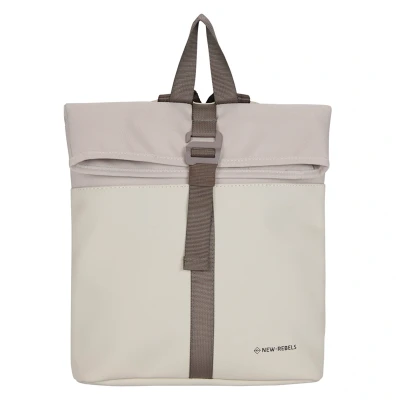 Afbeelding van New Rebels Backham Los Angeles Beige 7L Rolltop Rugtas Waterafstotend