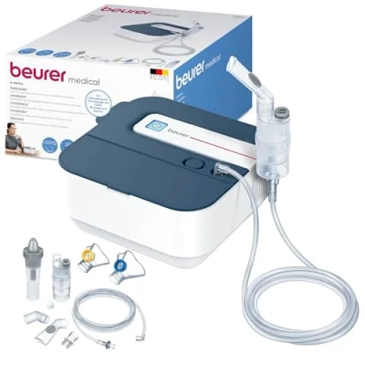 Afbeelding van Beurer IH 28 Pro Inhalator Vernevelaar Aerosoltoestel Persluchttechnologie Medisch product Uitgebreid pakket 5 Jaar garantie
