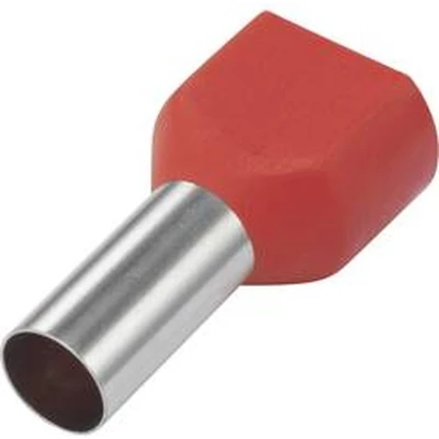Afbeelding van TRU COMPONENTS 1091320 Dubbele adereindhulzen 10 mm² Deels geïsoleerd Rood 100 stuk(s)