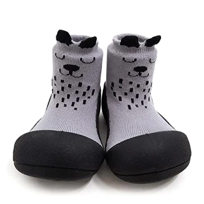 Afbeelding van Attipas Cutie grijs babyschoenen, eerste loopschoentjes maat 19,3 7 maanden