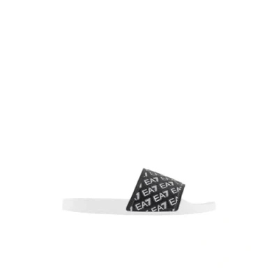 Afbeelding van EA7 Emporio Armani Water Sports ALL OVER Slipper Unisex Badslippers, Maat: 40, Full black/white Kunststof