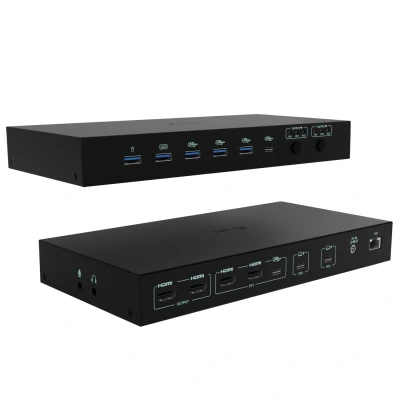 Afbeelding van i tec C31KVMDOCKPDPRO laptop dock &amp; poortreplicator Bedraad USB 3.2 Gen 1 (3.1 1) Type C Zwart