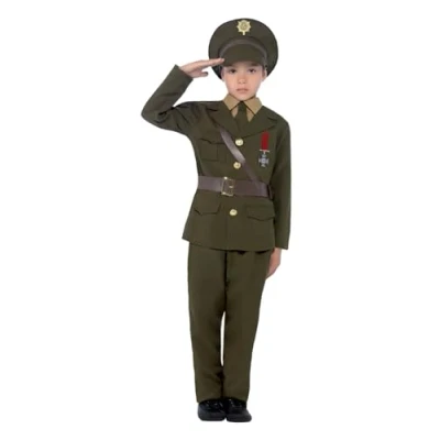 Afbeelding van Leger Officier kostuum kind Maatkeuze: Maat M