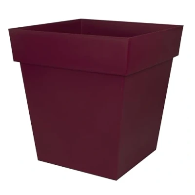 Afbeelding van Bloempot Ecolux 49,5 x 52,5 cm Donkerrood Plastic Vierkant Modern