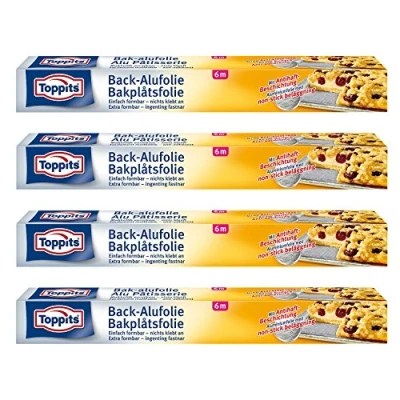 Afbeelding van Toppits 4 rollen aluminiumfoliepapier (6 m x 37 cm)