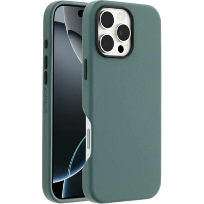 Image de OtterBox Symmetry Series Coque de protection pour téléphone portable compatibilité avec MagSafe cuir catus, polyuréthane sagebrush (vert) Apple iPhone 16 Pro Max