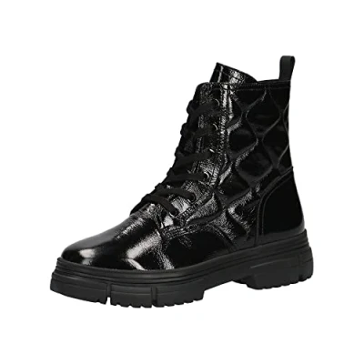 Afbeelding van Caprice Veterboots, Dames, Maat: 39, Black naplak Leer
