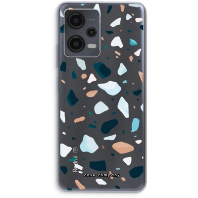 Afbeelding van Case Company® hoesje geschikt voor Xiaomi Redmi Note 12 Terrazzo N13 Soft Cover Telefoonhoesje Bescherming aan alle Kanten en Schermrand