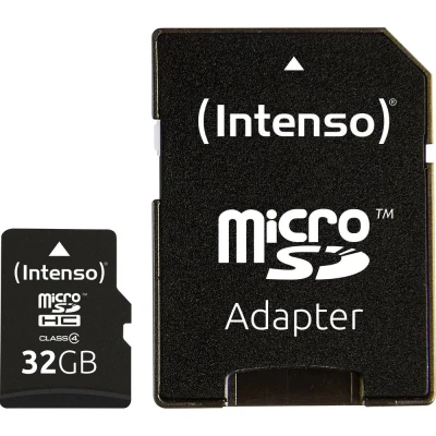 Afbeelding van Intenso 32 GB Micro SDHC Card microSDHC kaart Class 4 Incl. SD adapter