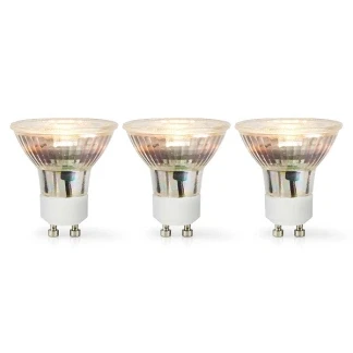 Afbeelding van LED spot GU10 Nedis 3 stuks (4.5W, 345lm, 2700K)