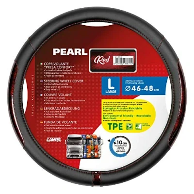 Afbeelding van Lampa 97834 Pearl Red stuurhoes van kunstleer L Ø 46/48 cm
