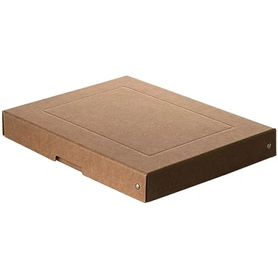 Afbeelding van Falken PureBox Nature, Made in Germany, hoogte 40 mm, DIN A4, opbergdoos met deksel van stevig karton, veganistisch, geschenkdoos, transportdoos, multifunctionele doos