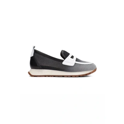 Afbeelding van HISPANITAS 254043 Mocassins voor dames, Zwart en wit., 37 EU