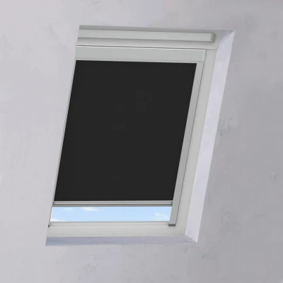Afbeelding van Dakraam Rolgordijn Smart Zwart P10 775x1362cm (Zwart)