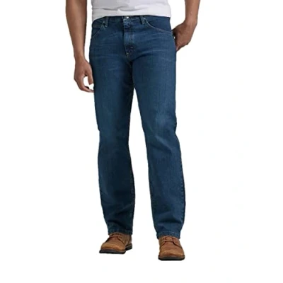 Afbeelding van Wrangler Authentics Heren Classic Relaxed Fit Flex Jeans voor heren, Military Blue
