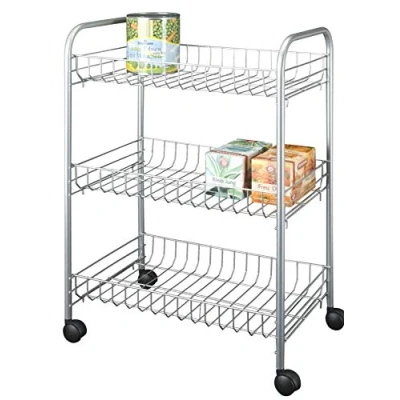 Afbeelding van Metaltex 938000039 multifunctionele wagen, 3 etages, zilverkleurig