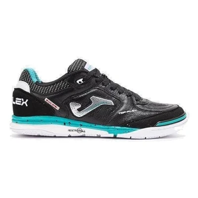 Afbeelding van Joma Topflex Rebound Zaalvoetbalschoenen, Heren, Maat: 40.5, Black Leer en textiel